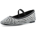 LILJA BALLERINA RHINESTONE SATIN – Svart