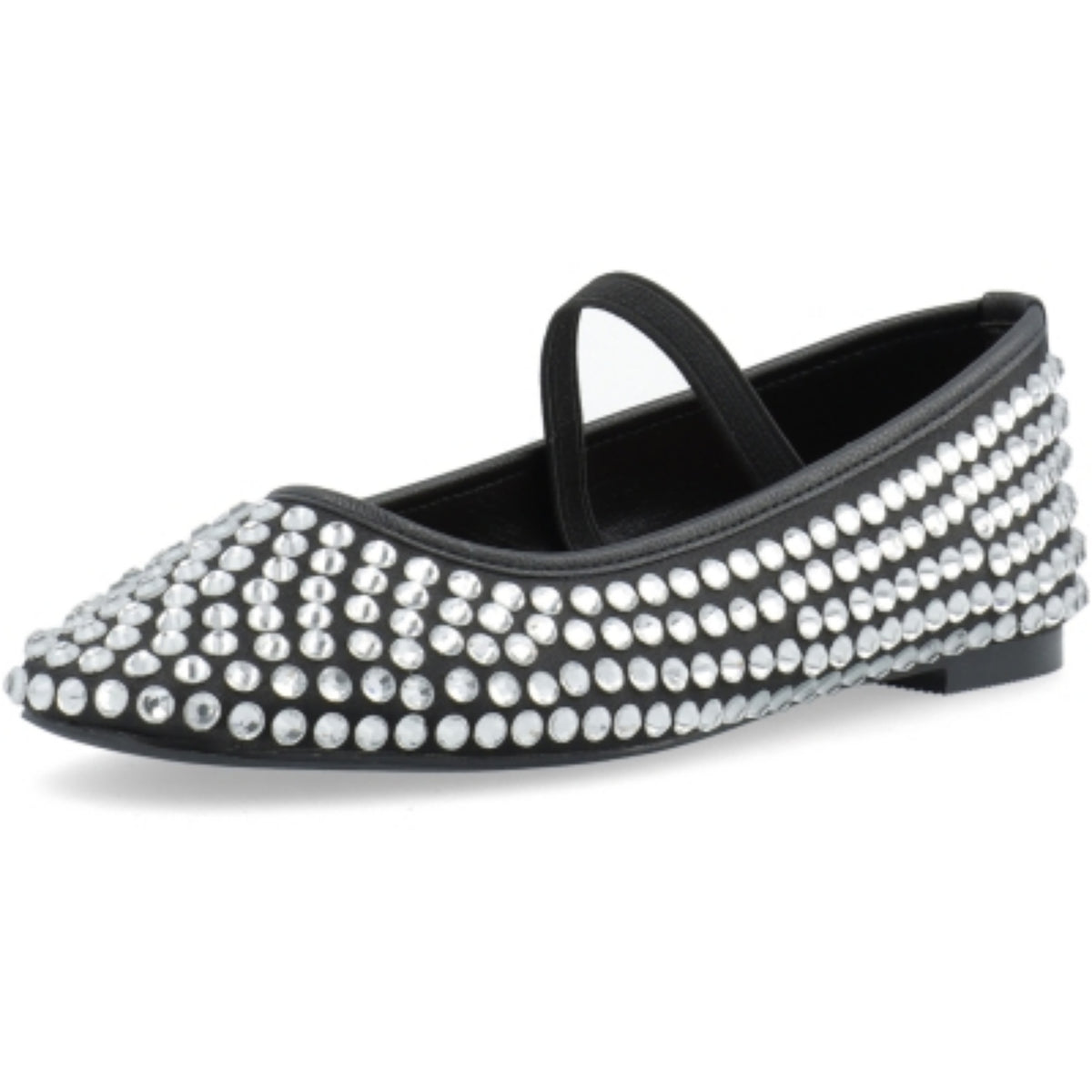 LILJA BALLERINA RHINESTONE SATIN – Svart