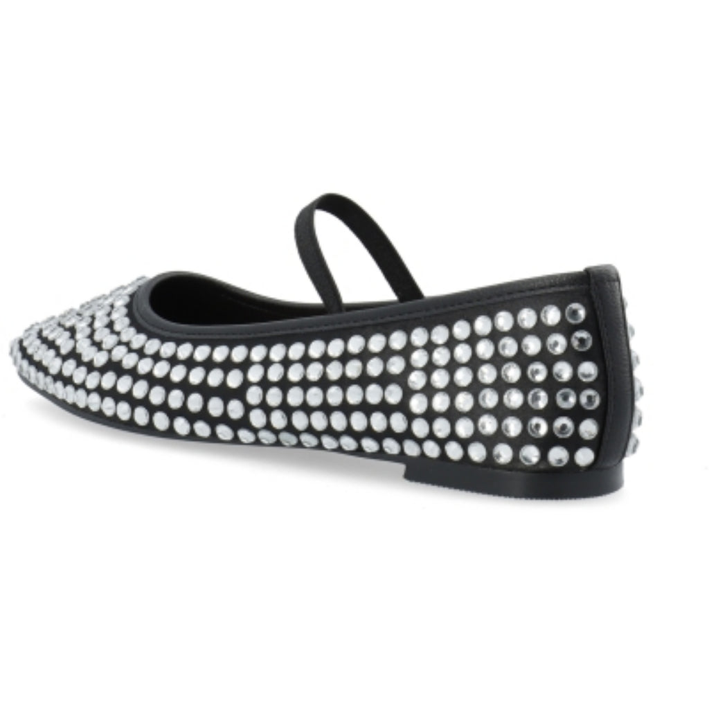 LILJA BALLERINA RHINESTONE SATIN – Svart