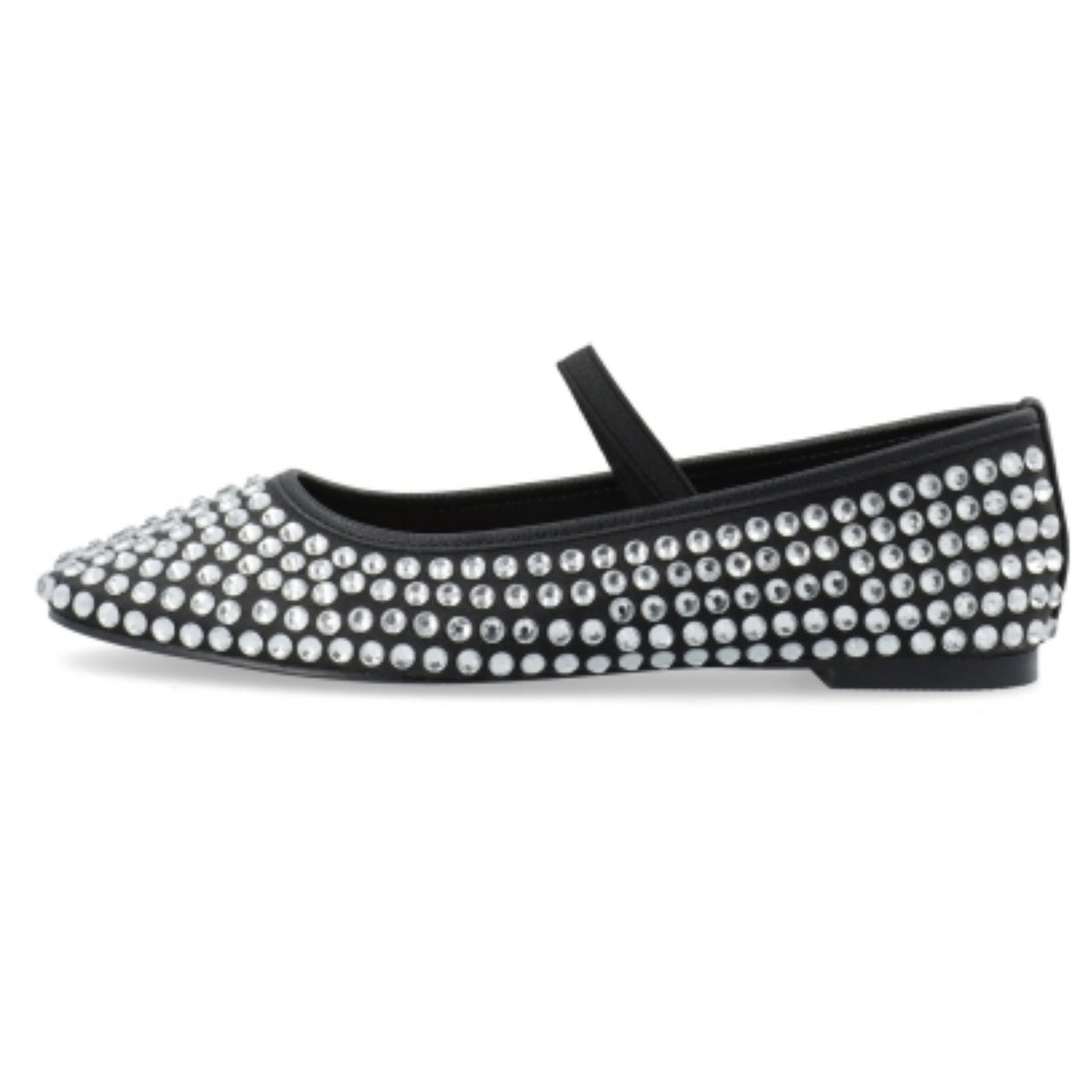 LILJA BALLERINA RHINESTONE SATIN – Svart