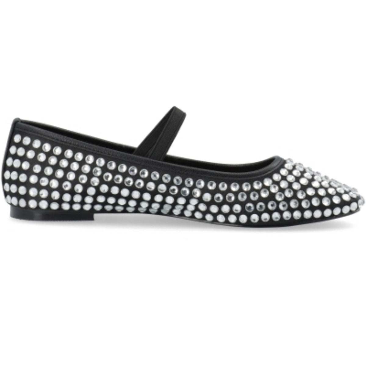 LILJA BALLERINA RHINESTONE SATIN – Svart