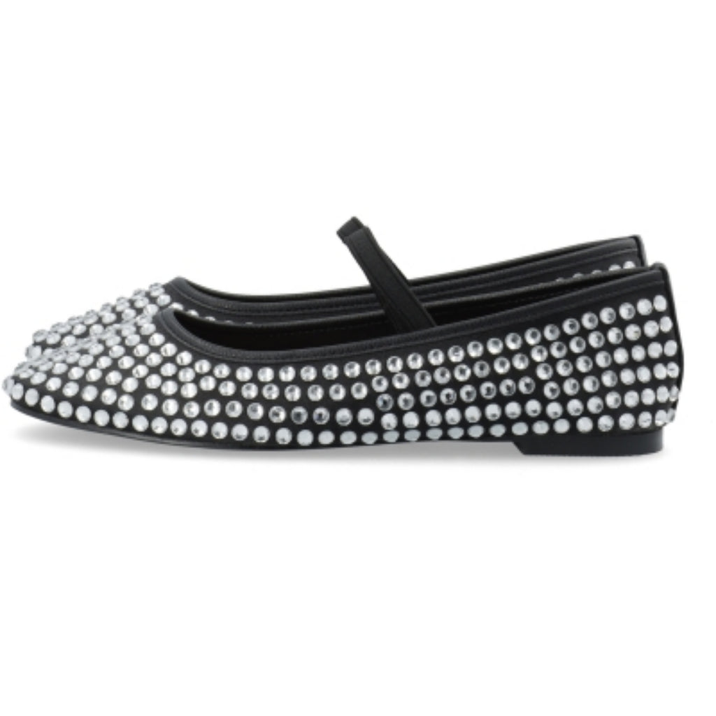 LILJA BALLERINA RHINESTONE SATIN – Svart