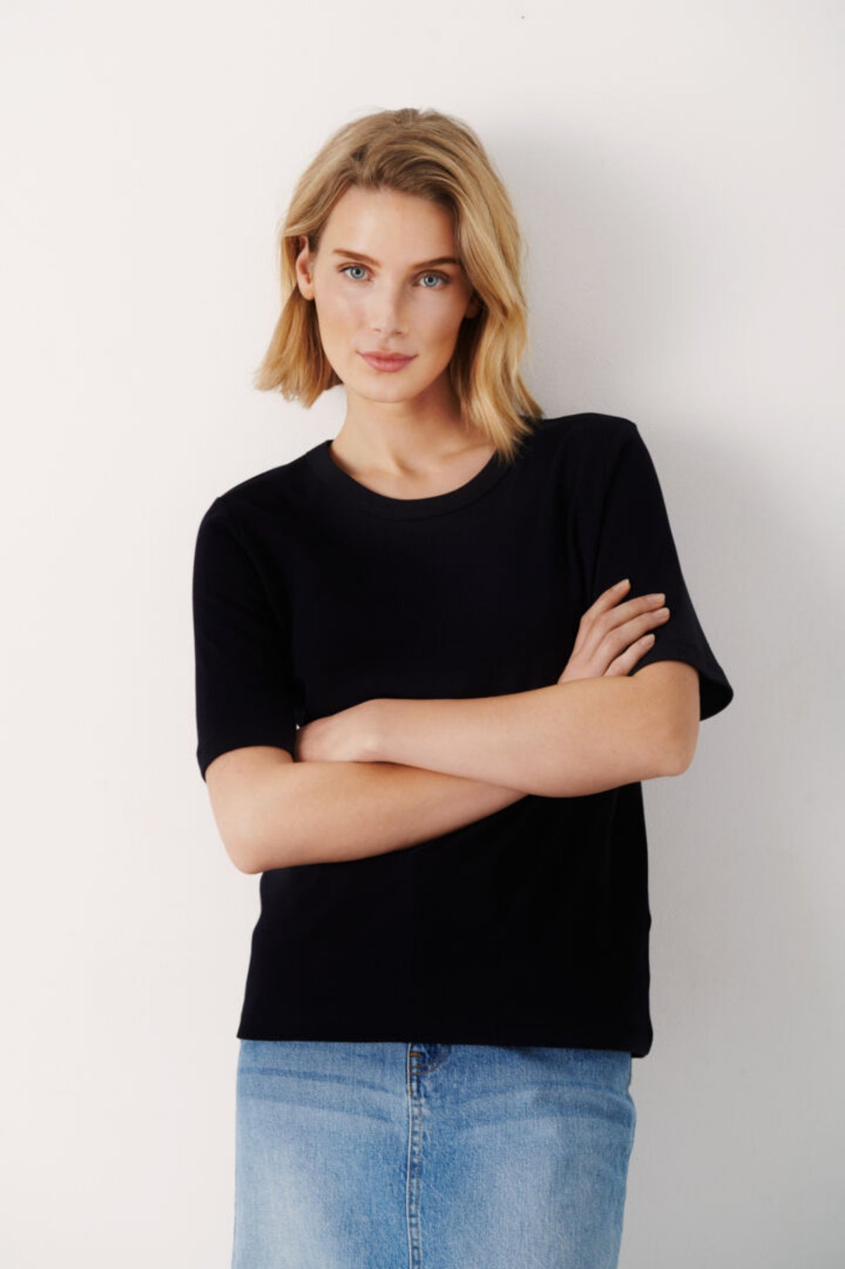 PART TWO RATANA T SHIRT RUND HALS – Blå