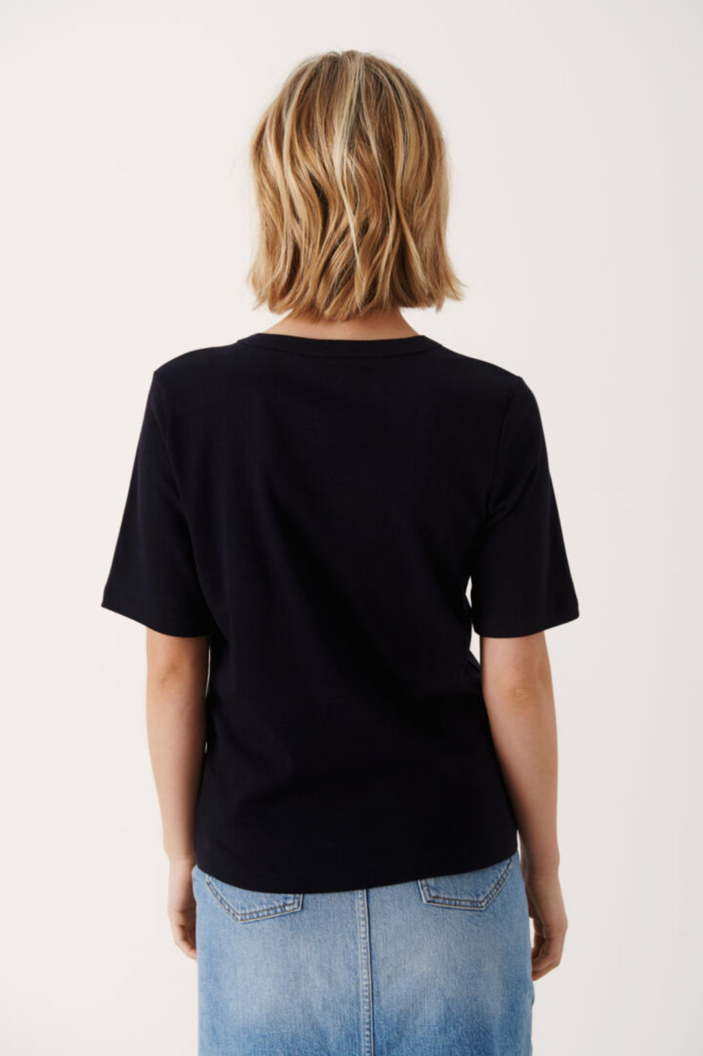 PART TWO RATANA T SHIRT RUND HALS – Blå