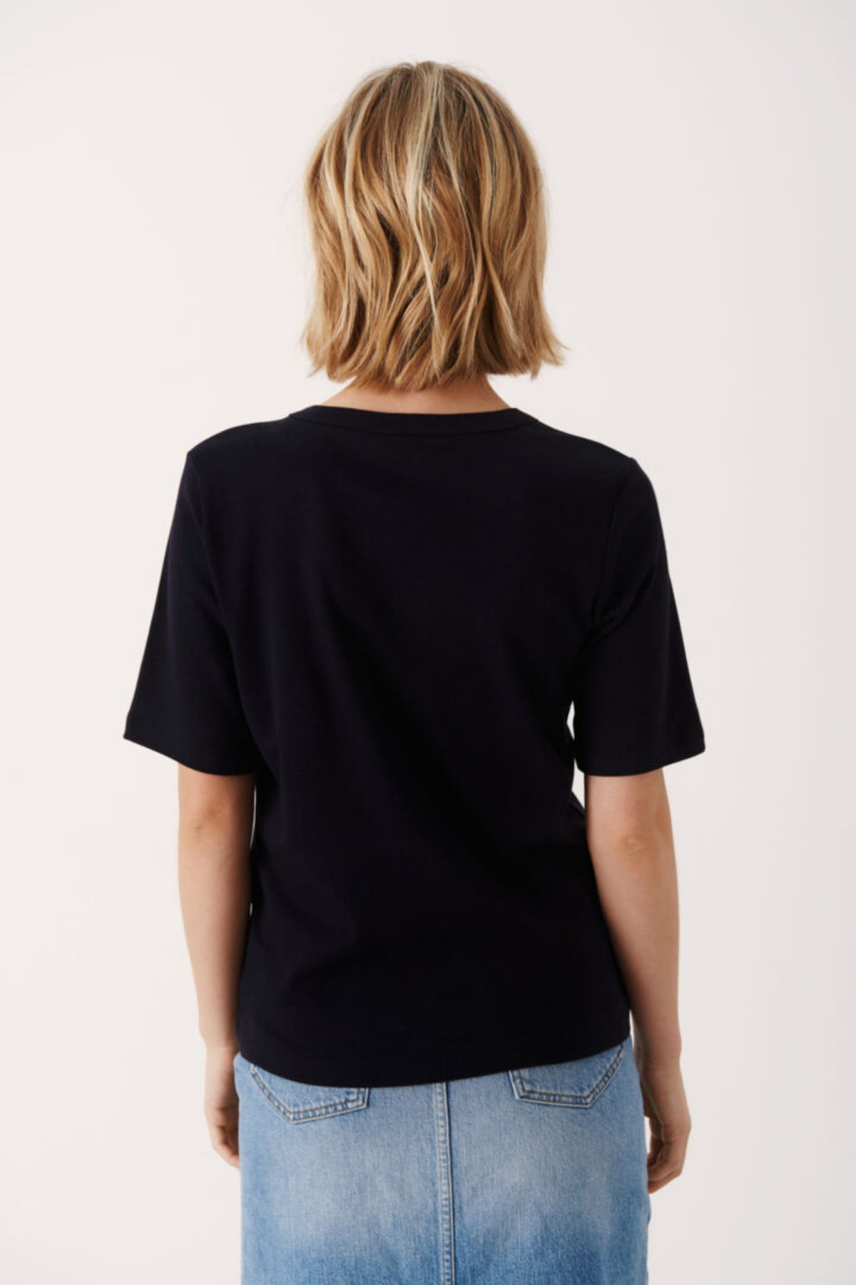 PART TWO RATANA T SHIRT RUND HALS – Blå