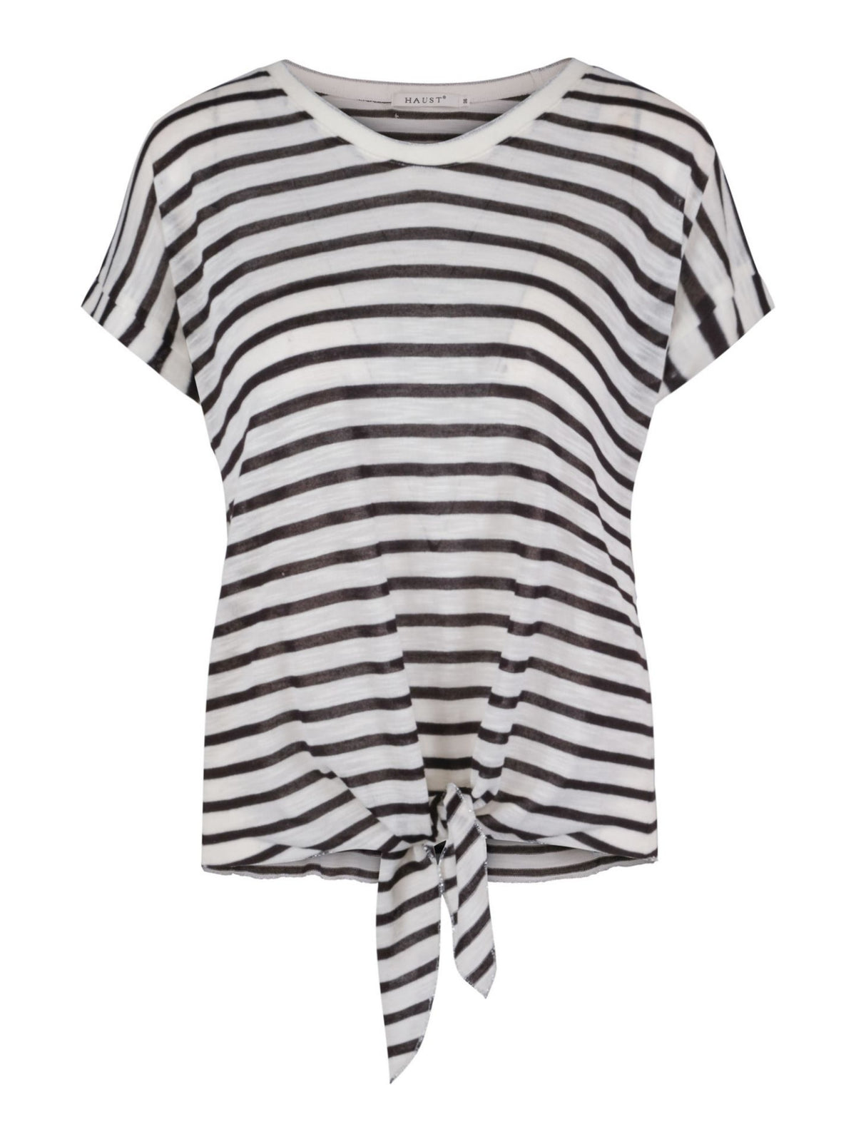 LINEN TIE TOPP T SHIRT – Hvit