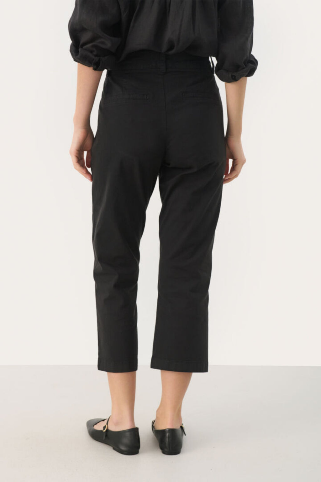 SOFFYNS CHINOS CROPT – Blå