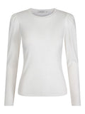 PUFF ARM TOPP – Hvit