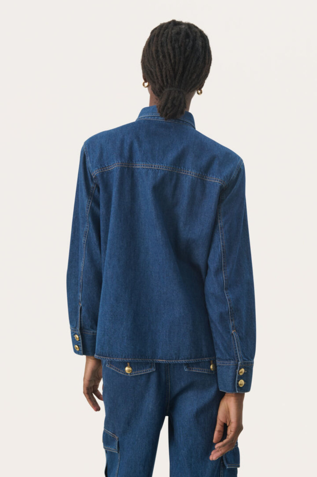 PAYA JEANS SKJORTE JAKKE – Blå
