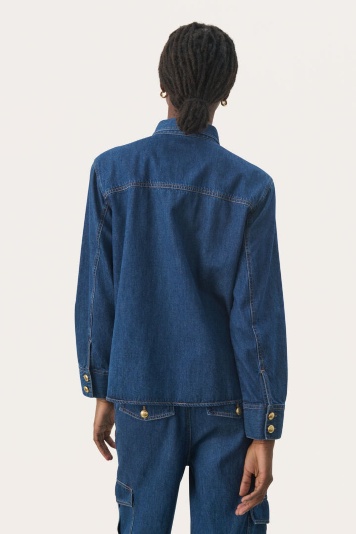 PAYA JEANS SKJORTE JAKKE – Blå