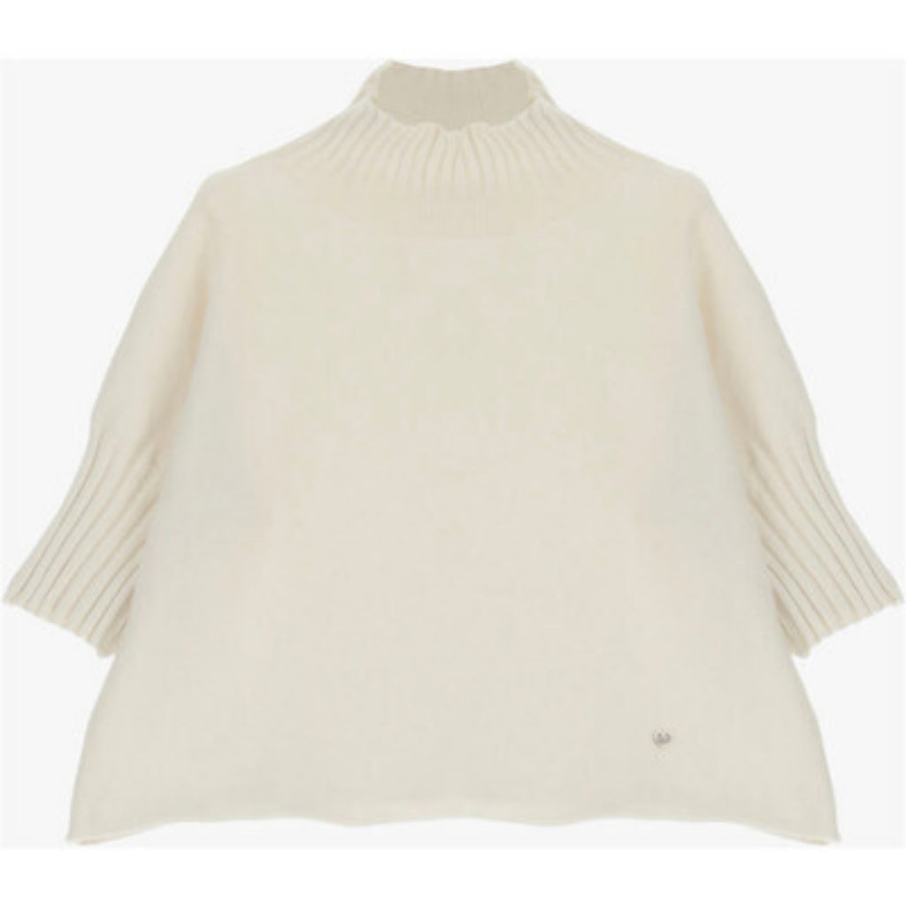 TURTLENECK SWEAT GENSER KORT ERM  SABBIA – Beige