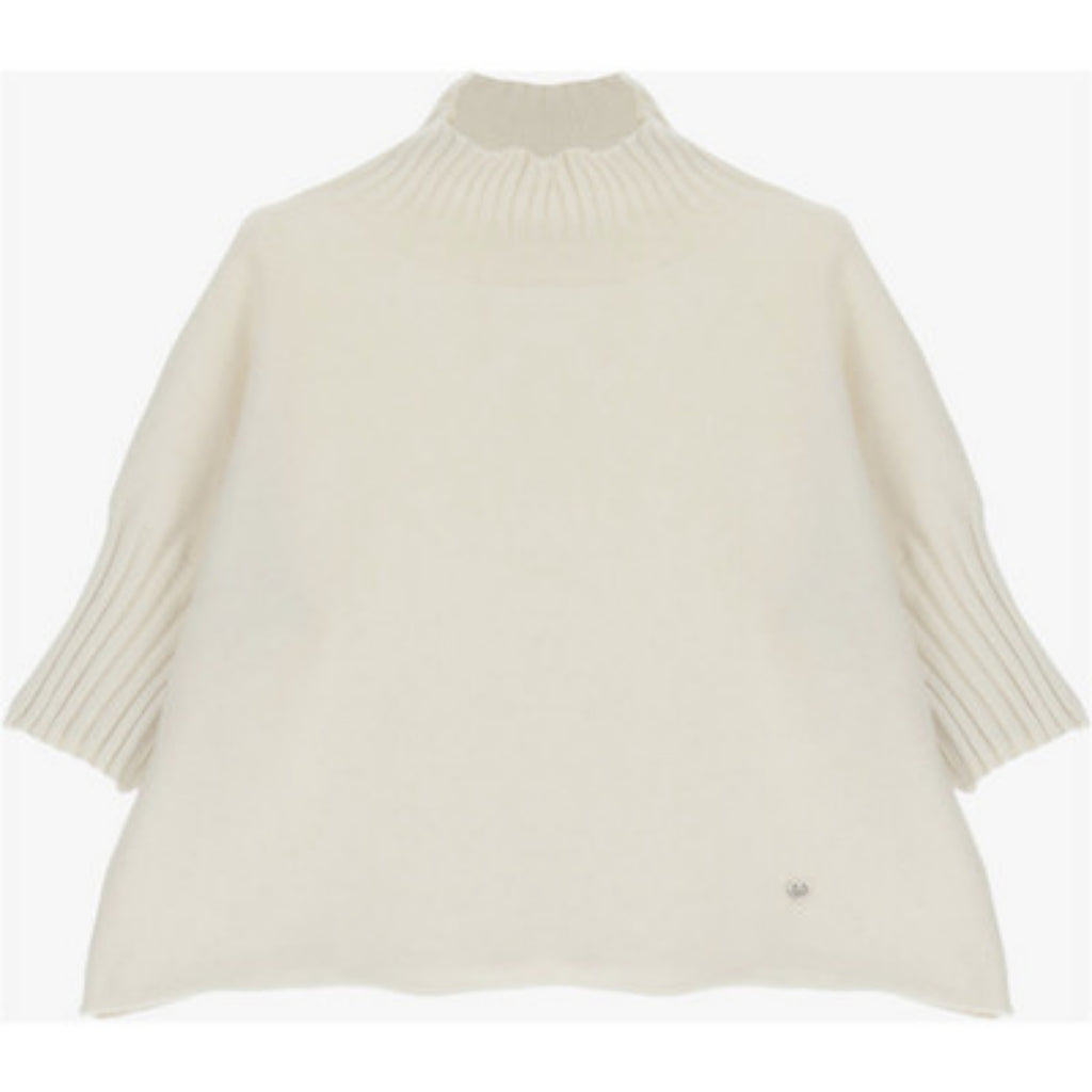 TURTLENECK SWEAT GENSER KORT ERM  SABBIA – Beige