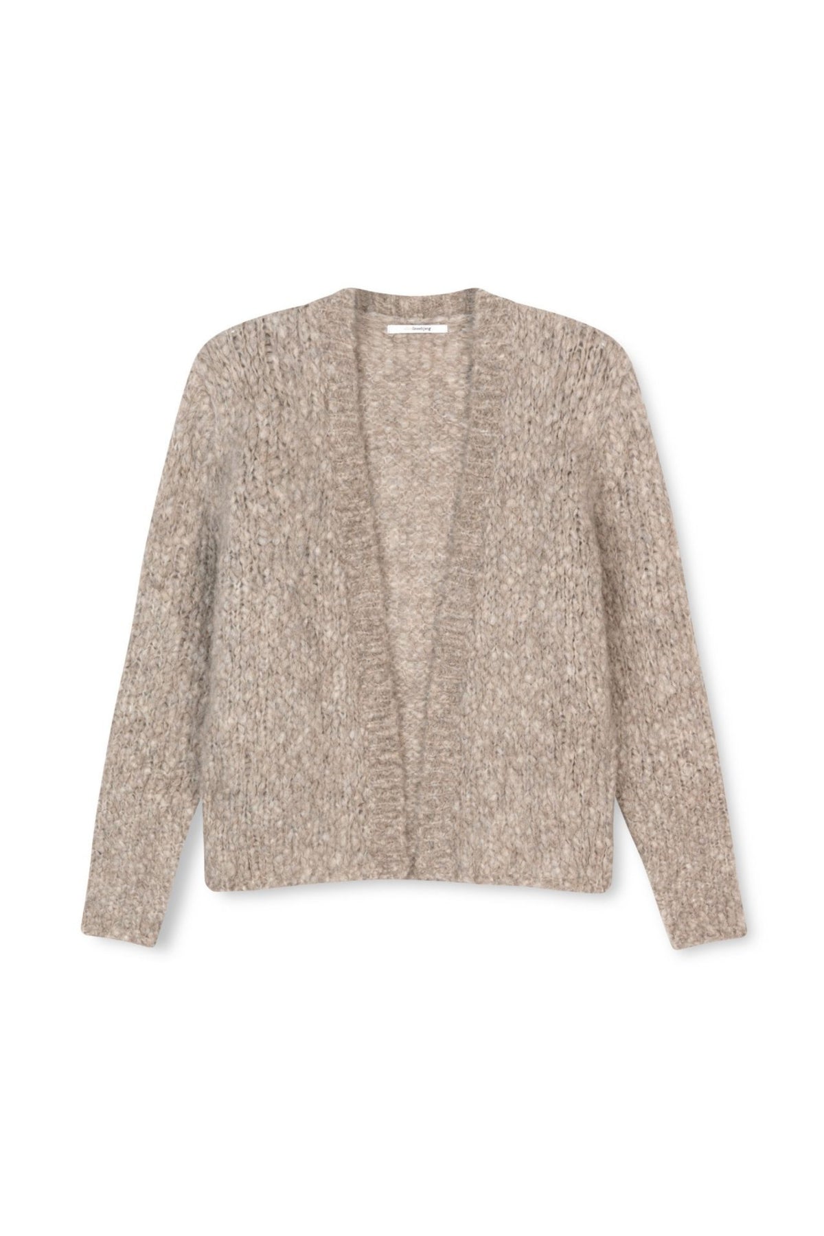 BARI JAKKE I FINESTE ALPAKKA ULL – Beige