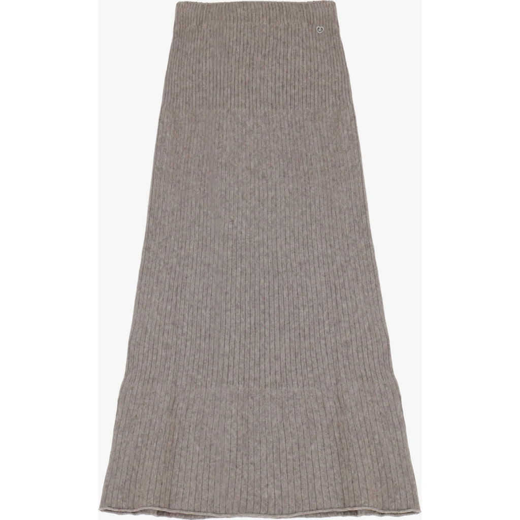 SKIRT KNITTED – Brun