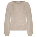 SWEATER RB LOGO – Beige
