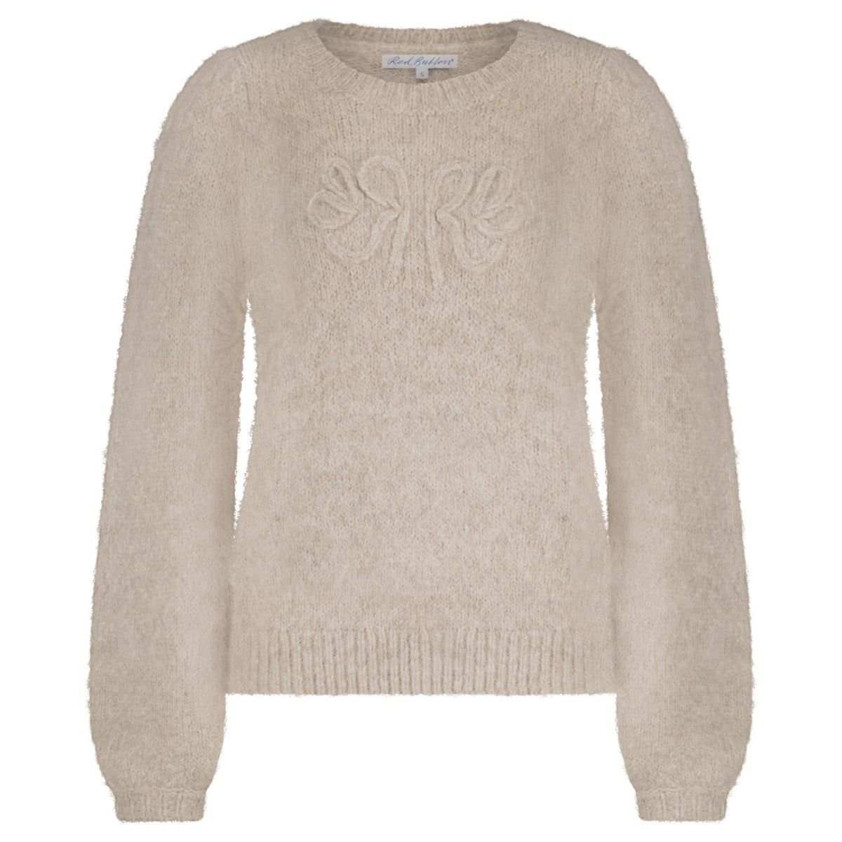 SWEATER RB LOGO – Beige