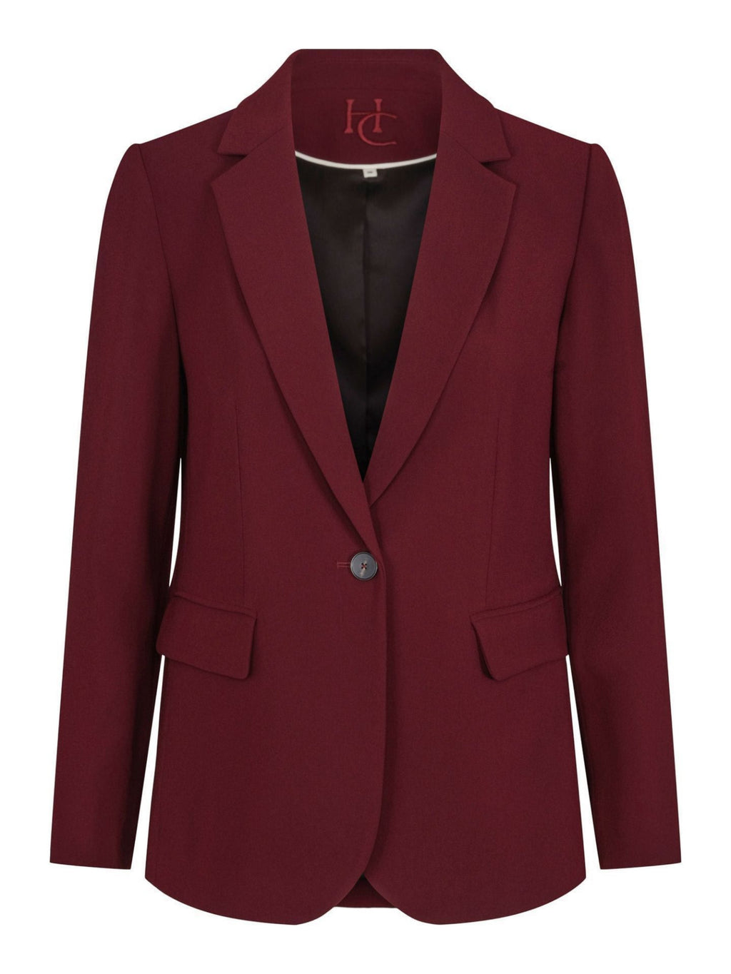 CASUAL TAILORED BLAZER – Burgunder