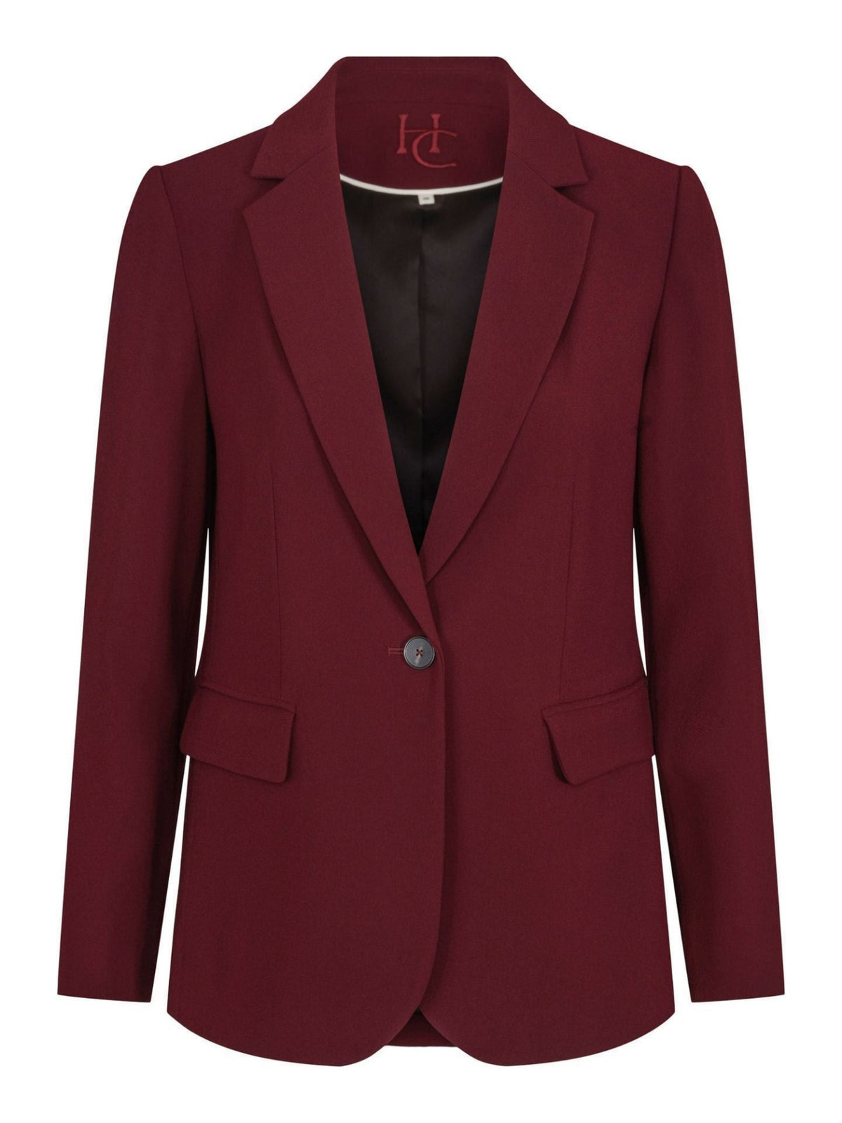 CASUAL TAILORED BLAZER – Burgunder