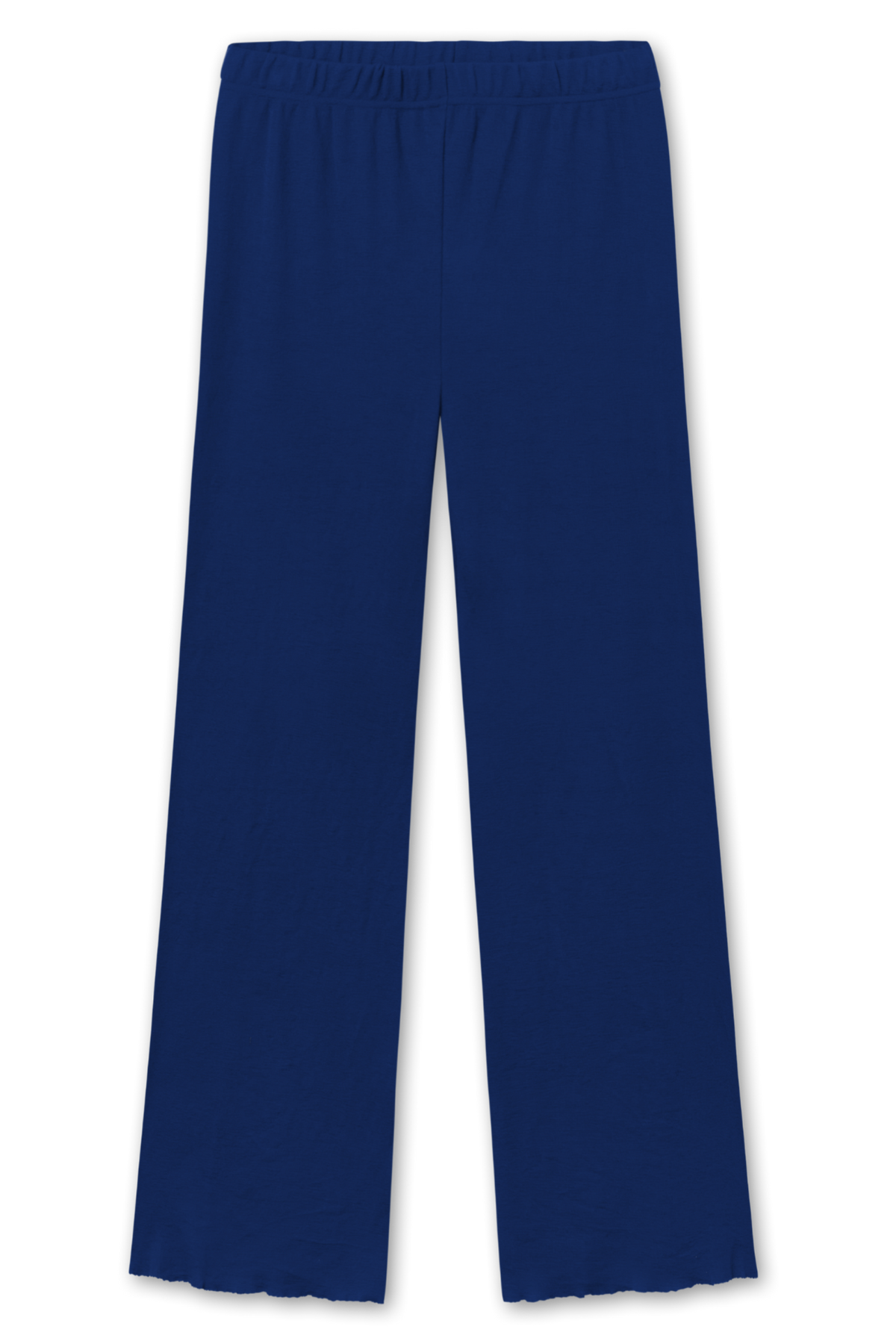 WIDE WOOL PANTS LONG – Blå