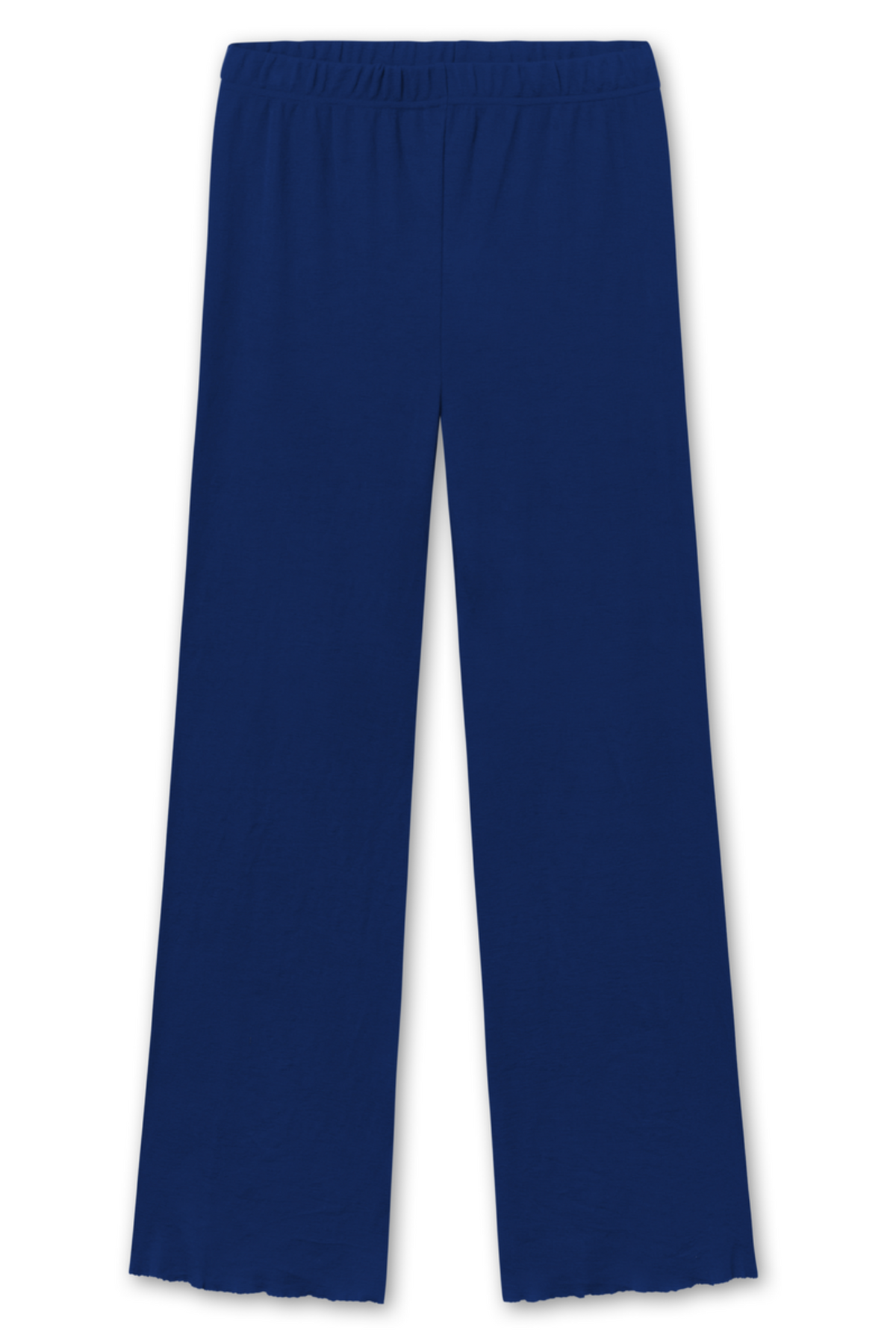 WIDE WOOL PANTS LONG – Blå
