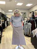 A SHAPE SKIRT BABYCORD – Beige