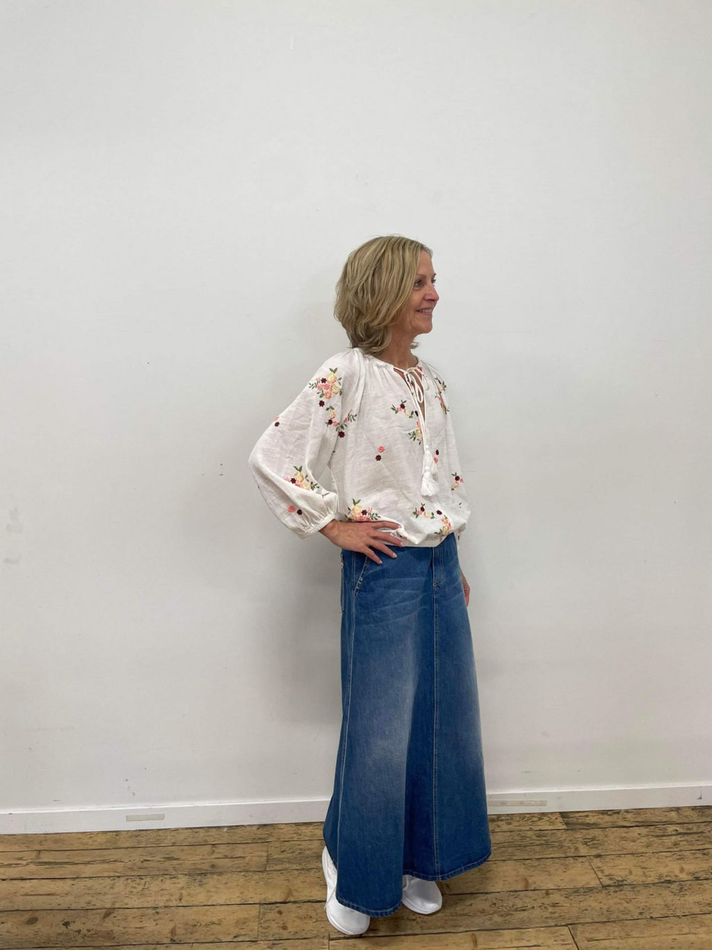 SKIRT A SHAPE OSLO JEANSSKIRT – Blå