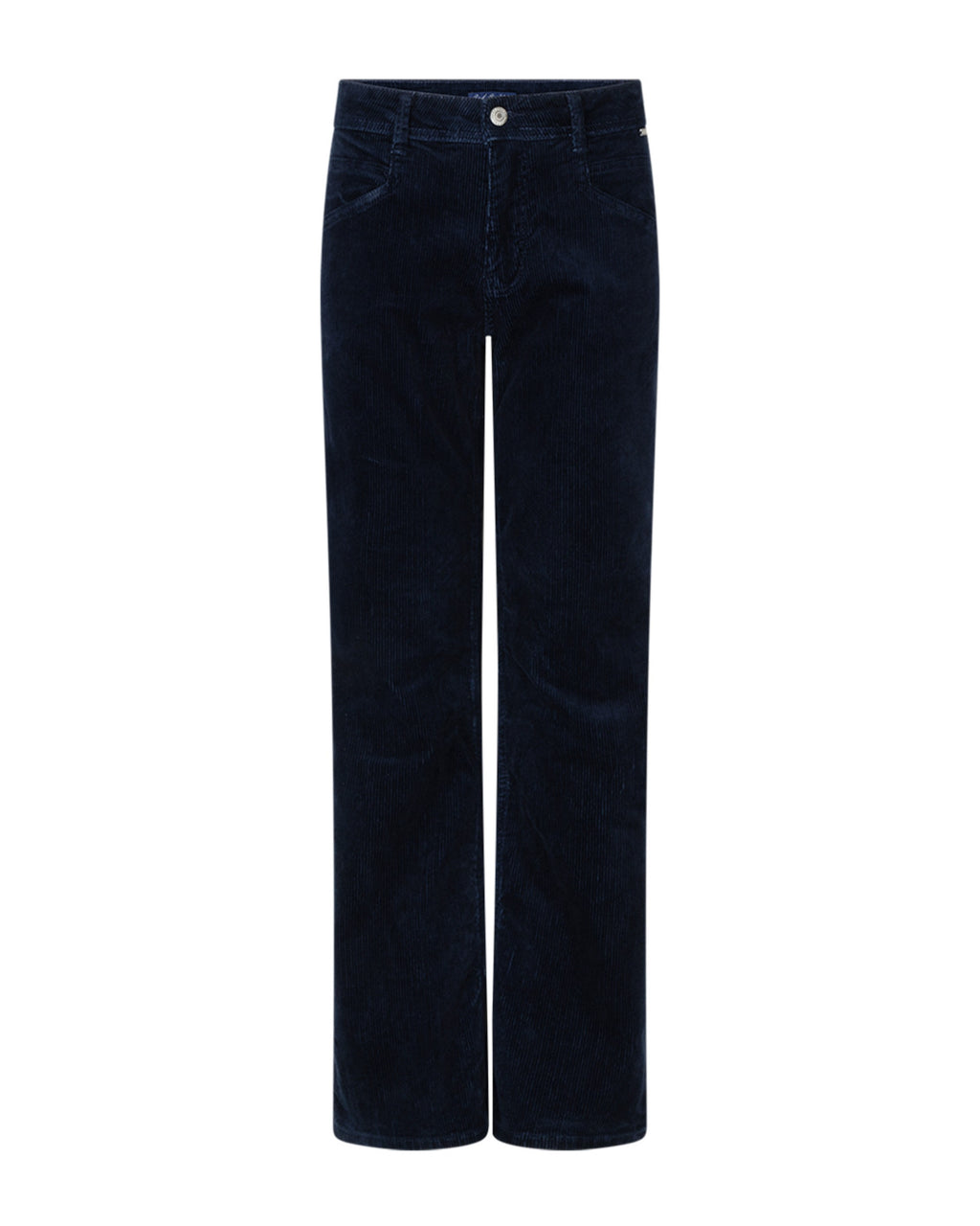 BIBETTE CORD RETT NAVY – Blå