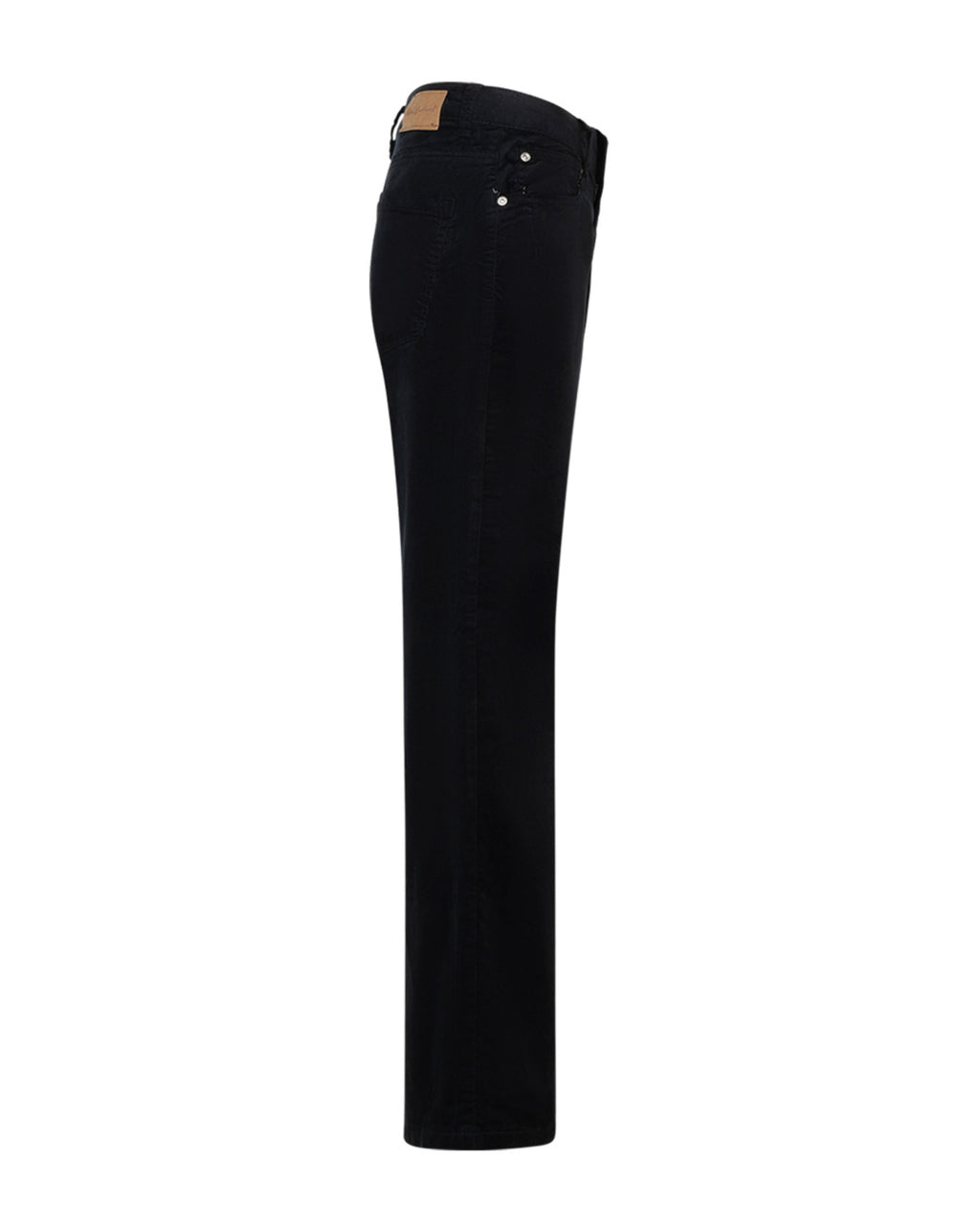 CLAUDETTE SHINY CORD L32 WIDE LEGS BLACK – Svart