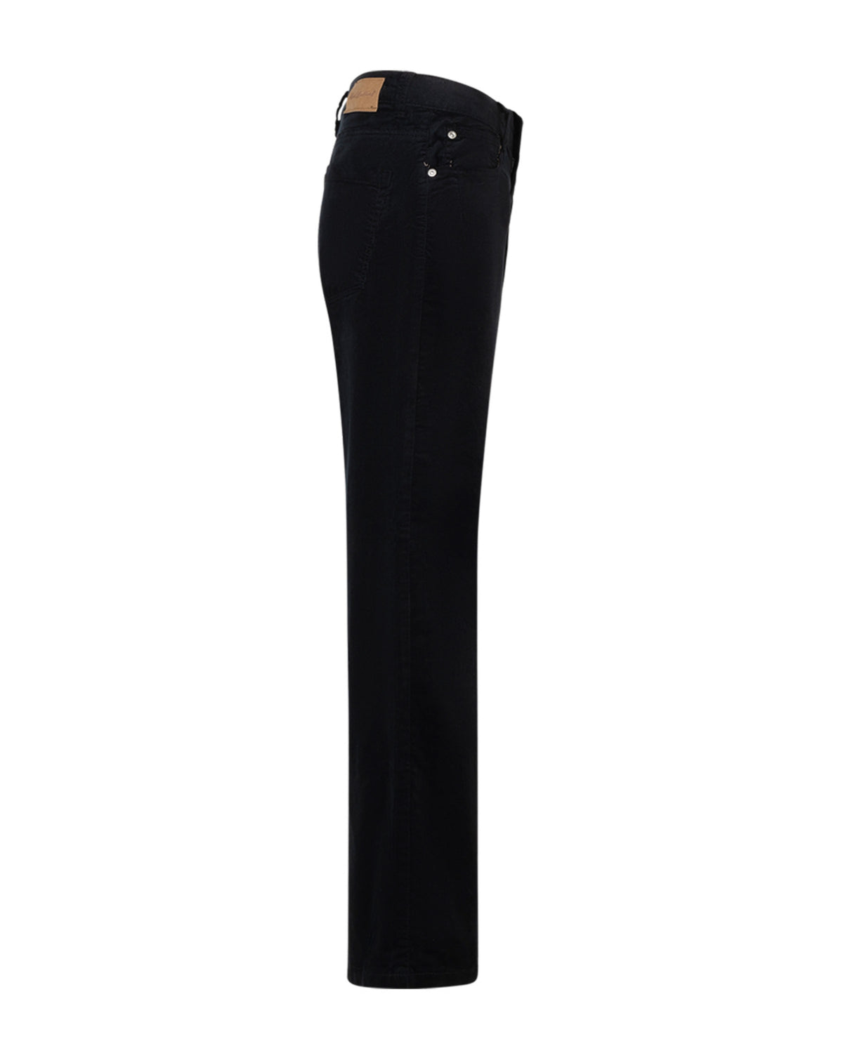 CLAUDETTE SHINY CORD L32 WIDE LEGS BLACK – Svart