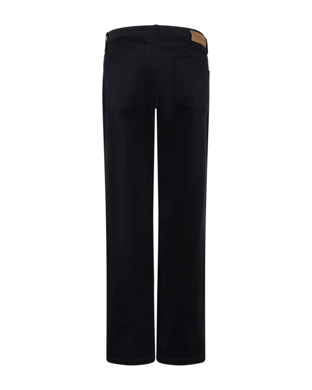 CLAUDETTE SHINY CORD L32 WIDE LEGS BLACK – Svart