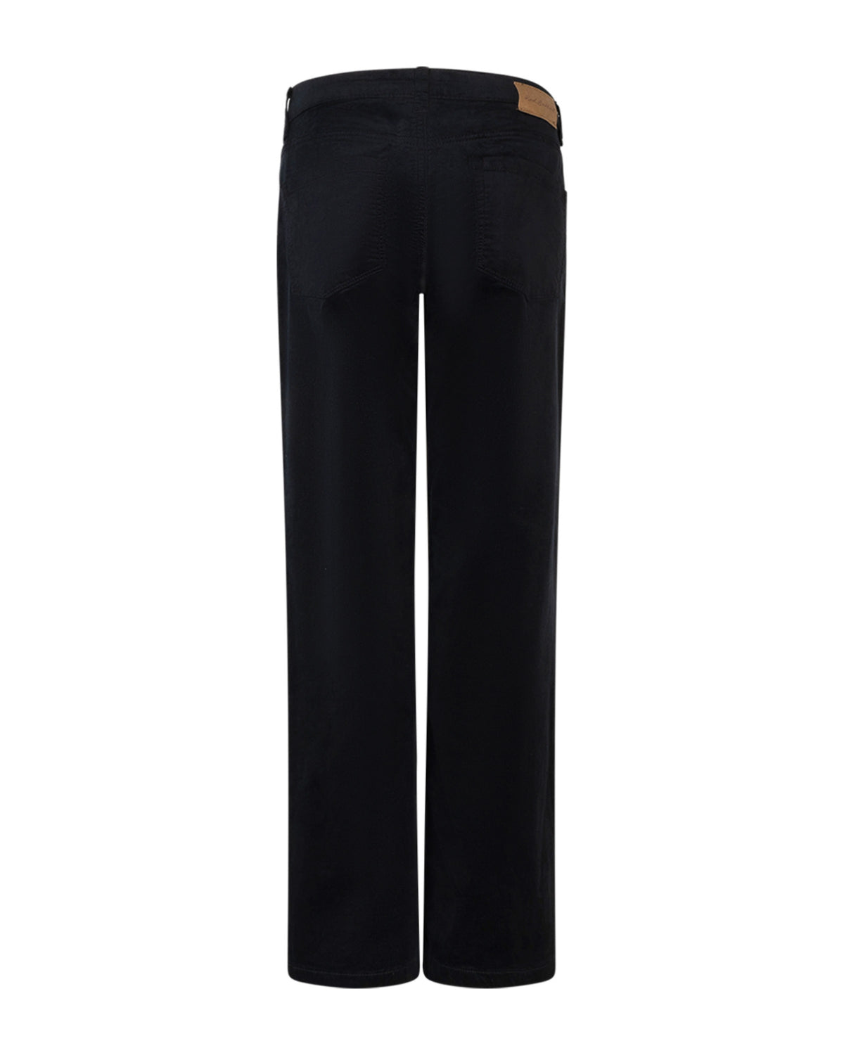 CLAUDETTE SHINY CORD L32 WIDE LEGS BLACK – Svart