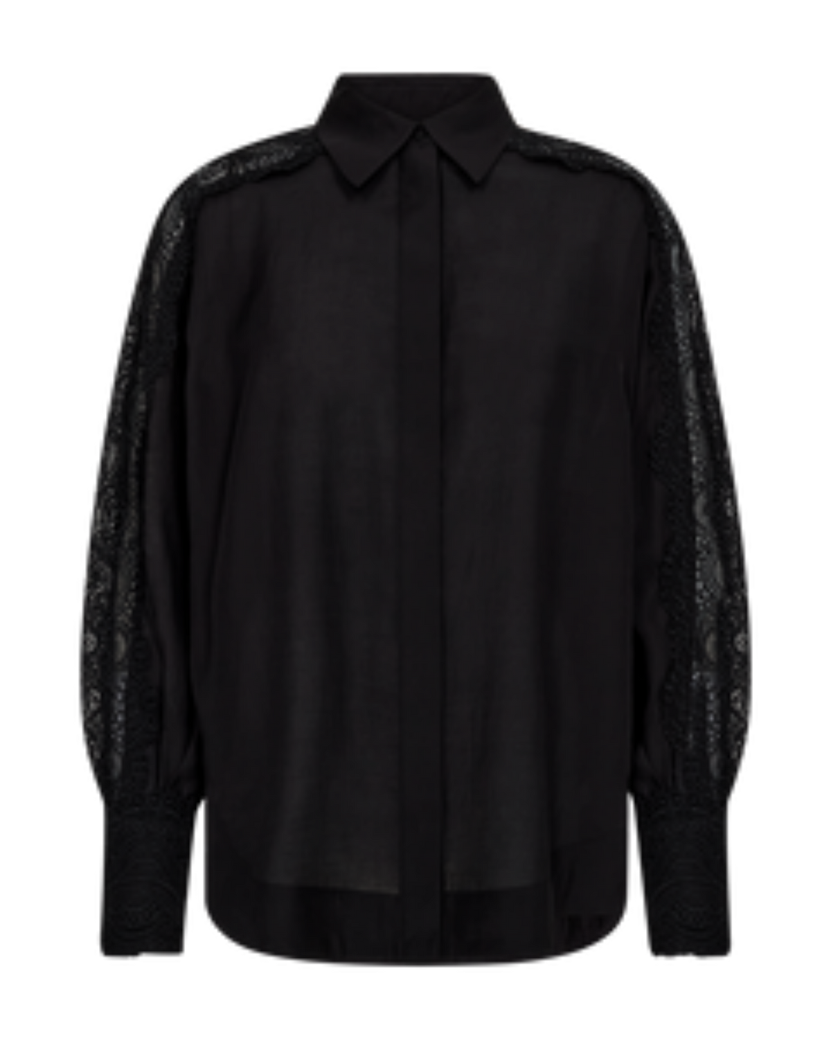 MOLLY SHIRT LONG – Svart