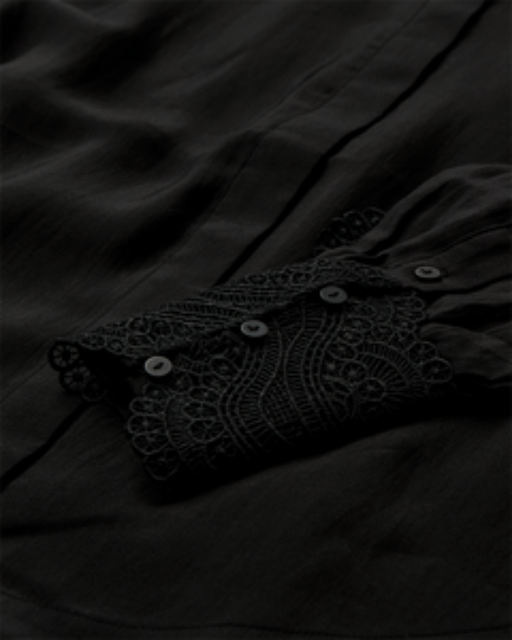 MOLLY SHIRT LONG – Svart