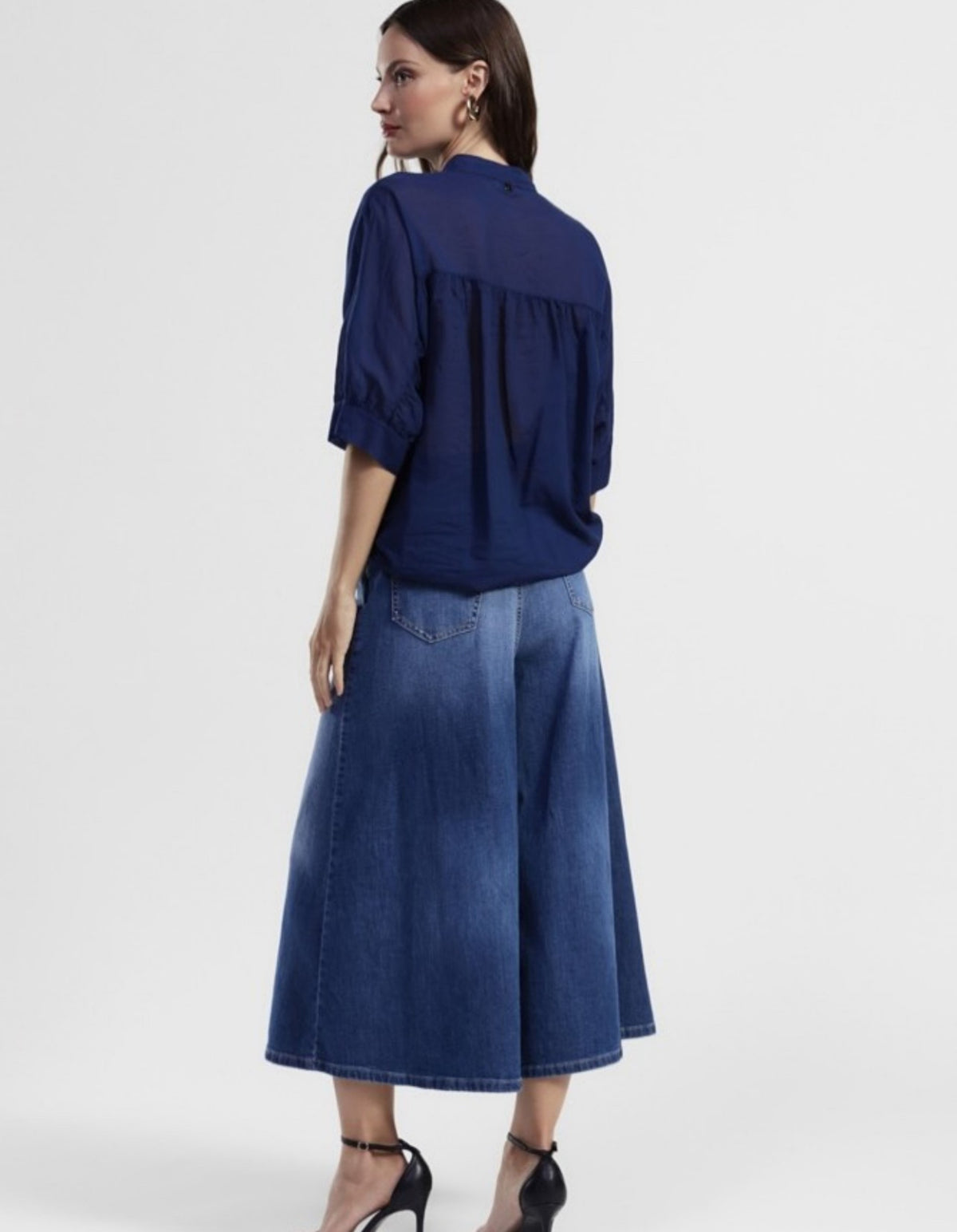 ALMA OSLO JEANS BUKSESKJØRT – Blå
