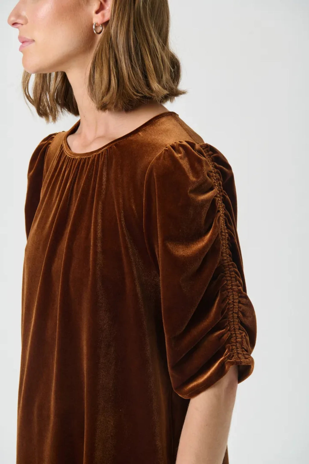 VALERIE BLOUSE BLUSE COBBER – Brun