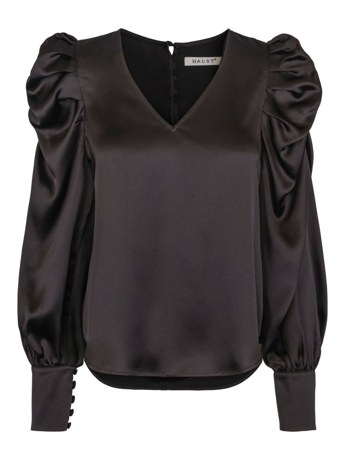 PARTY SLEEVE BLOUSE BLACK – Svart