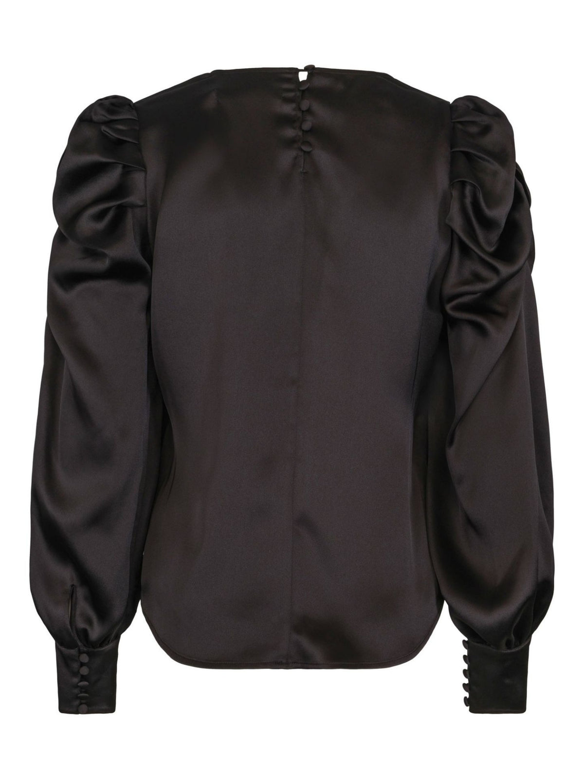 PARTY SLEEVE BLOUSE BLACK – Svart