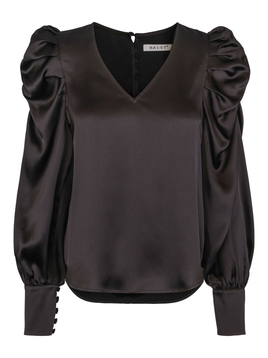 PARTY SLEEVE BLOUSE BLACK – Svart