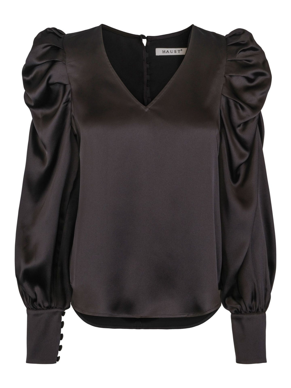 PARTY SLEEVE BLOUSE BLACK – Svart