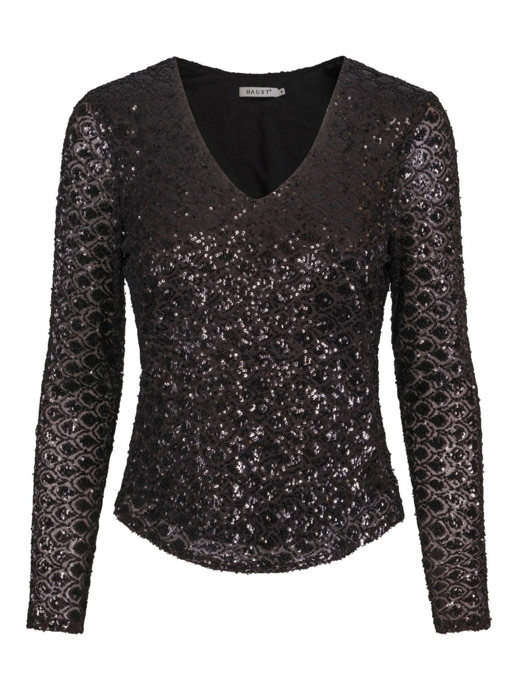 GEO PALJETT BLOUSE TOPP – Svart