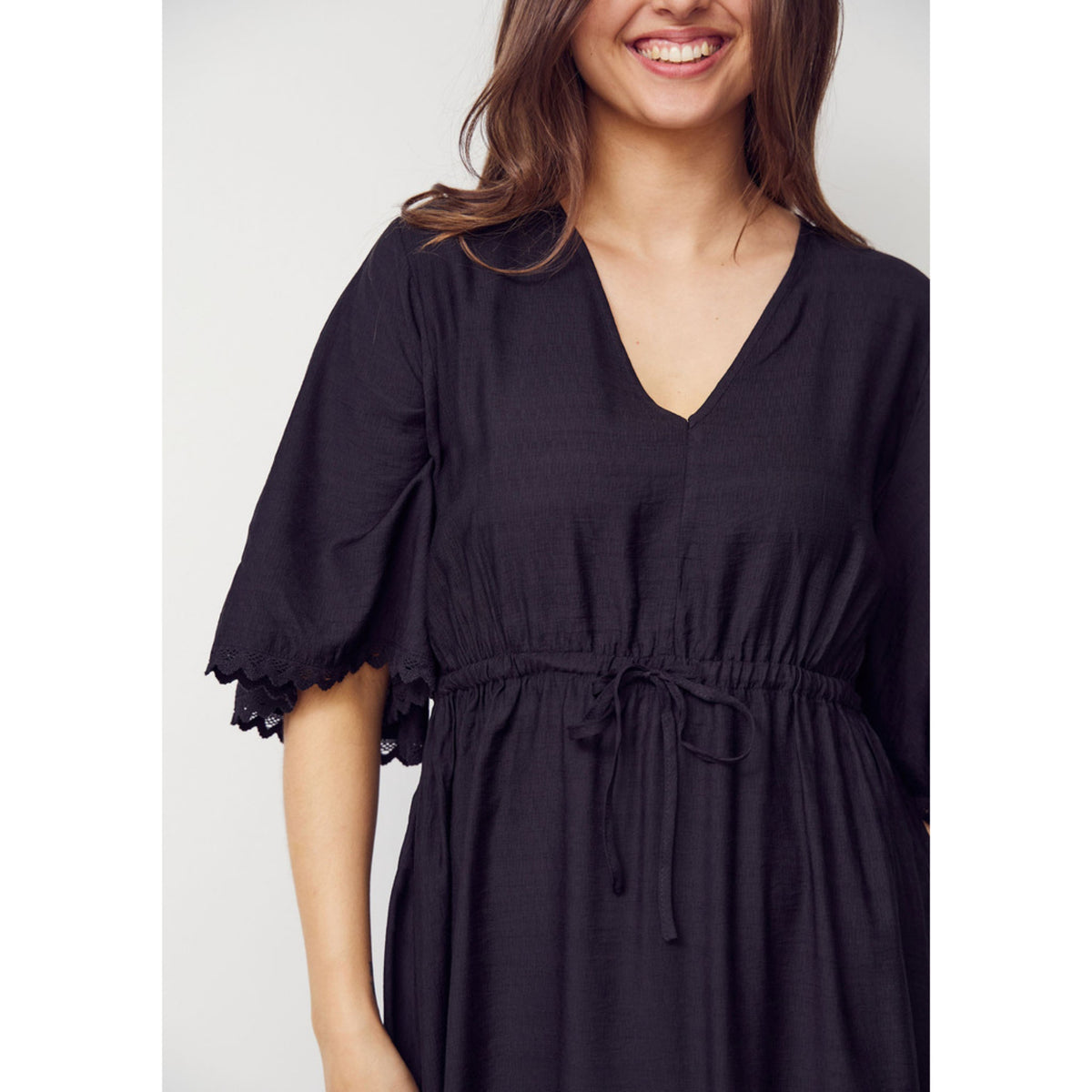 ANE LONG DRESS – Svart