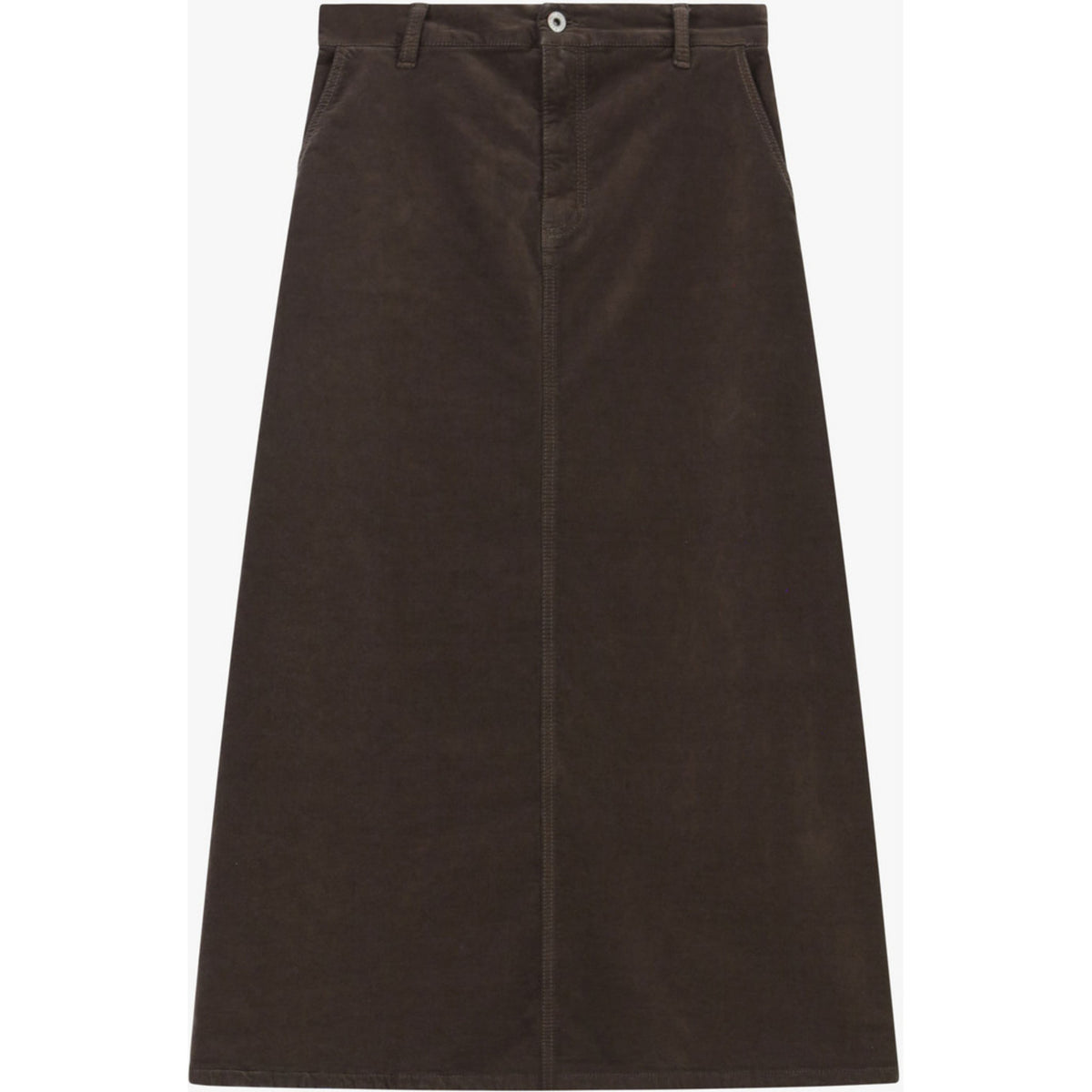 A SHAPESKIRT CORD MØRKBRUN – Brun