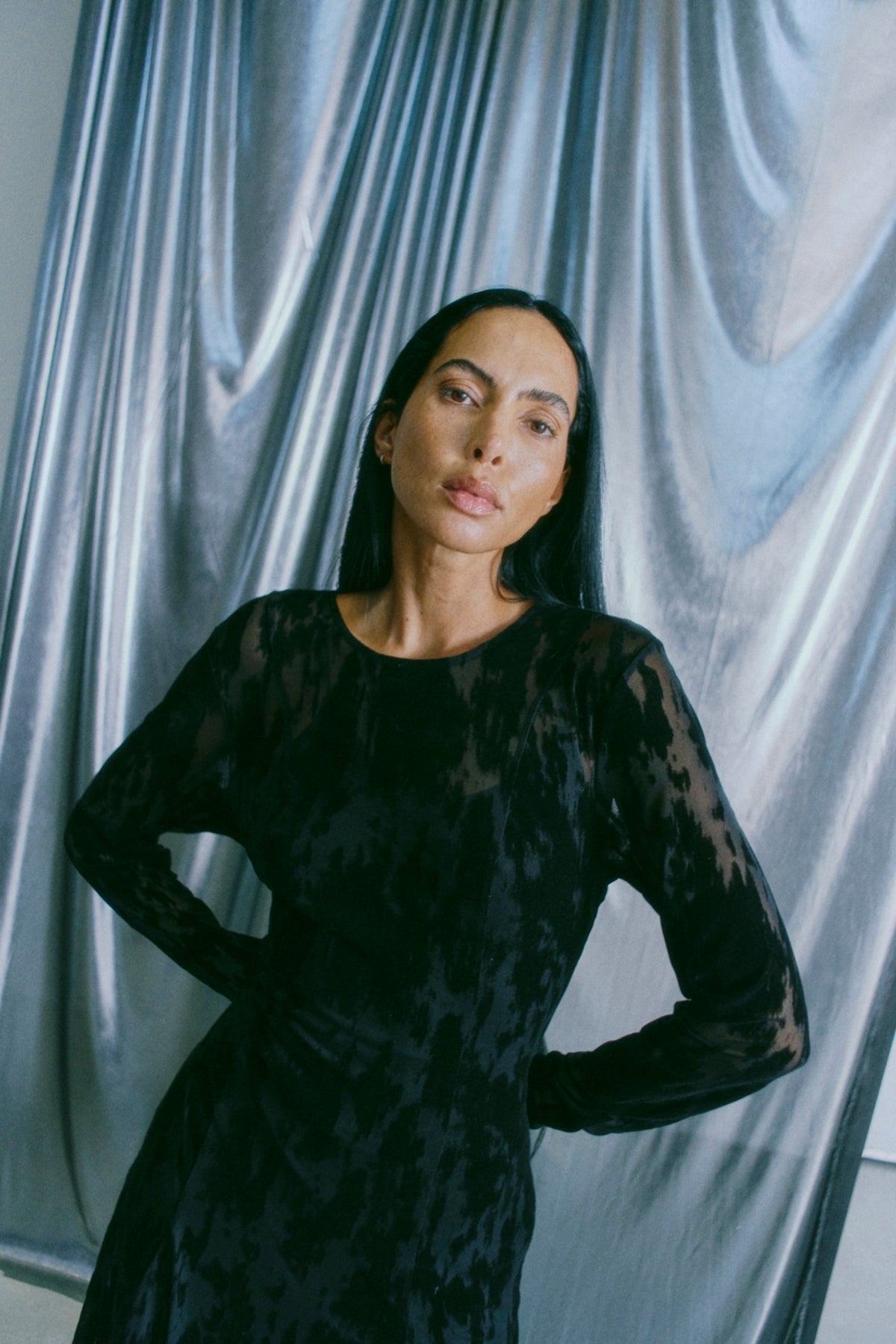 FLAME DRESS BLACK – Svart