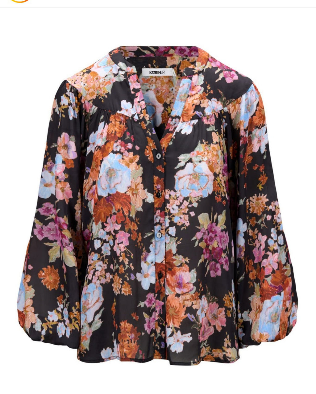 BLOOMS JOAN BLOUSE – Mønstret