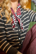 DELL STRIPED CARDIGAN – Beige