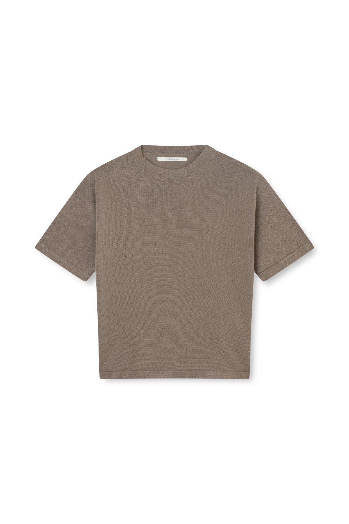 JUNE BOXY TOPP I VISCOSE MØRKBEIGE – Beige