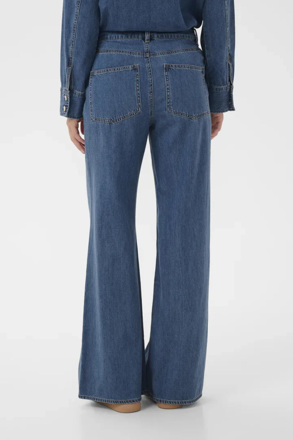 SAFINAS JEANSBUKSE WIDE – Blå