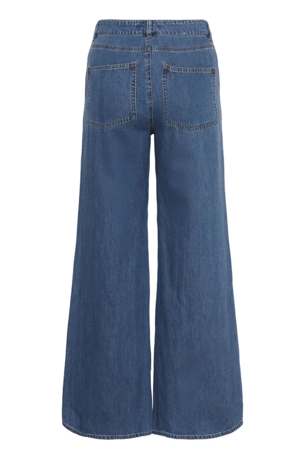 SAFINAS JEANSBUKSE WIDE – Blå