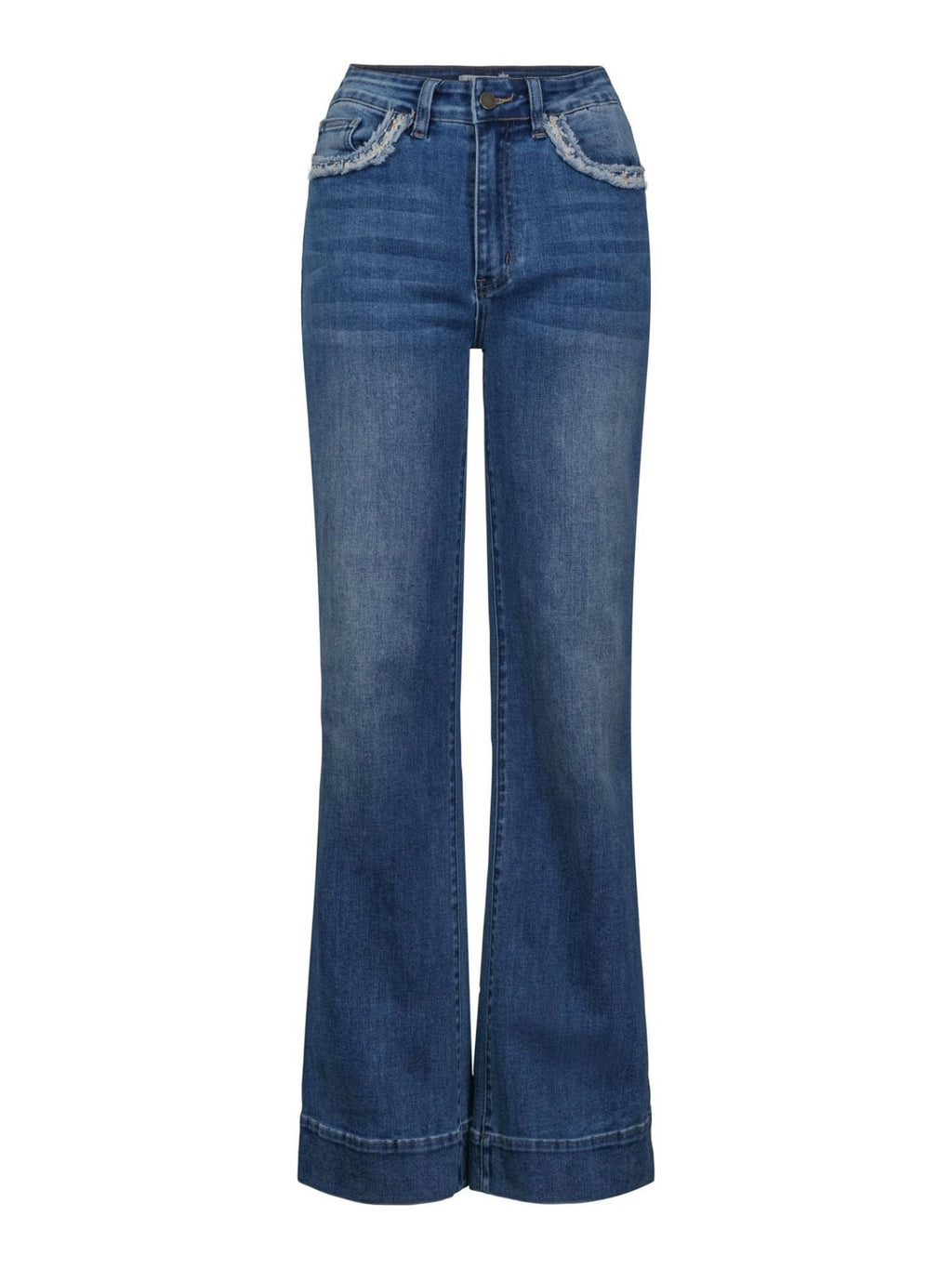 CASUAL DENIM JEANS STRAIGTH MULTI – Blå