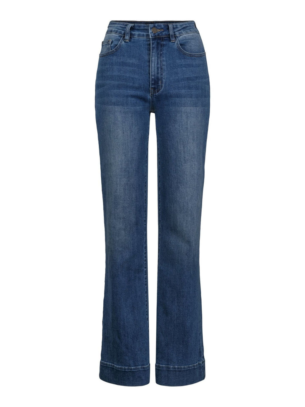 CASUAL DENIM JEANS STRAIGTH – Blå